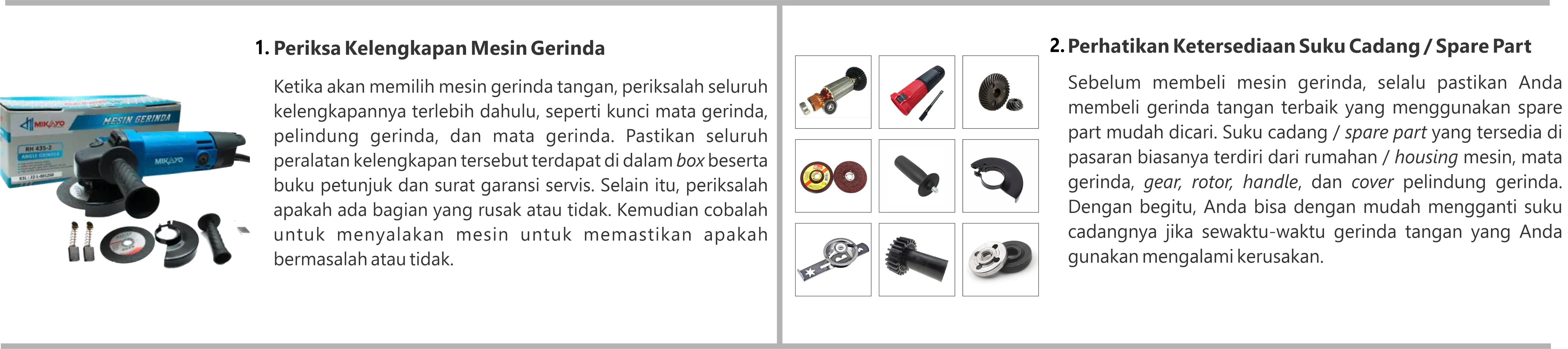 Yang Harus Diperhatikan Ketika Memilih Gerinda Tangan